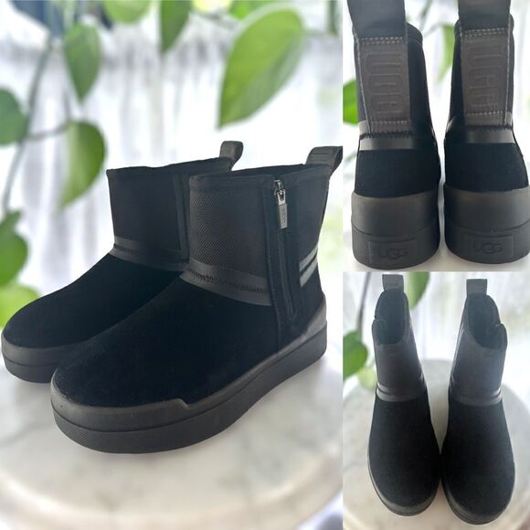 UGG Classic Tech Mini Waterproof Suede Winter Boots Size 5 - Picture 1 of 13